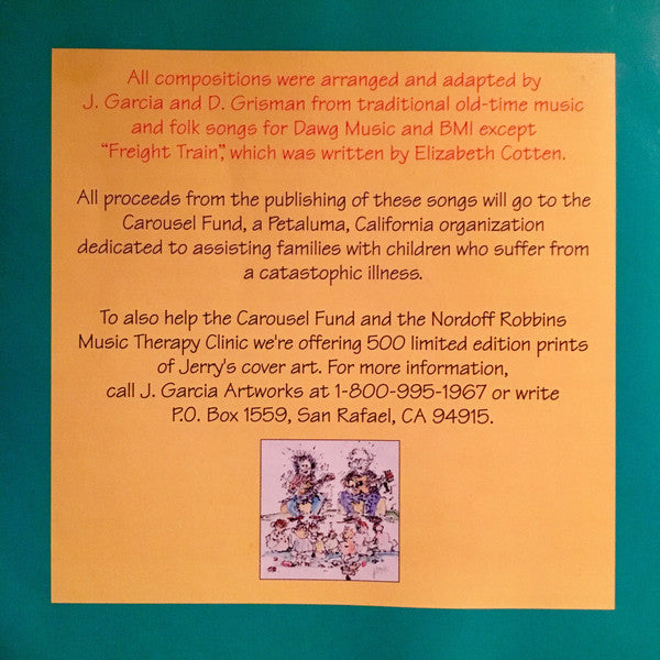 Jerry Garcia / David Grisman : Not For Kids Only (CD, Album, Nim)