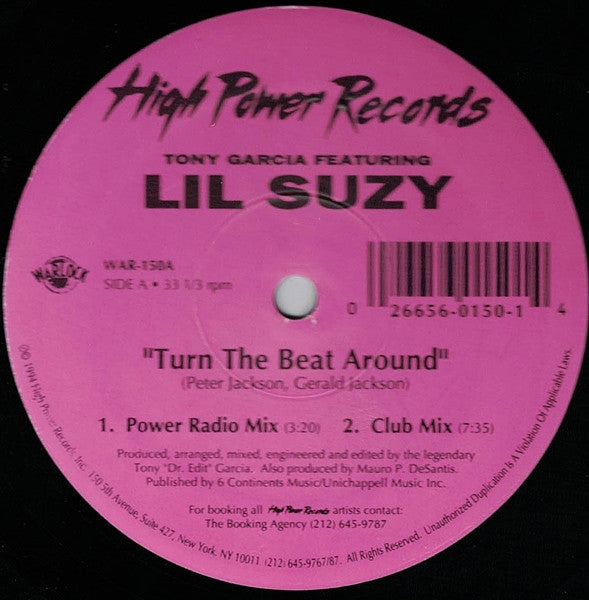 Tony Garcia Featuring Lil Suzy : Turn The Beat Around (12")