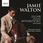 the album cover for Jamie Walton - Cello Concerto in E minor Op 85