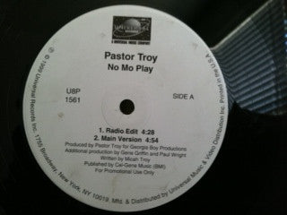 Pastor Troy : No Mo Play (12", Single, Promo)