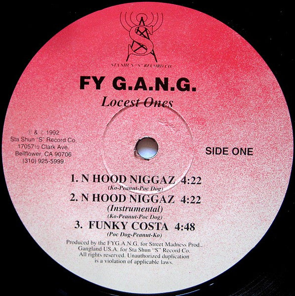 FY G.A.N.G. : Locest Ones (12")