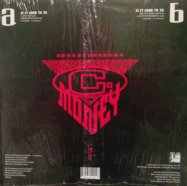C-Money (2) : Is It Good To Ya (12")