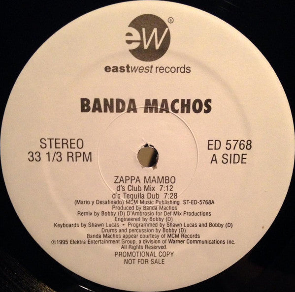 Banda Machos : Zappa Mambo (12", Promo)