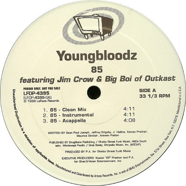 YoungBloodZ : 85 / Hot Heat (12", Promo)