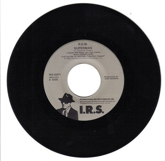 R.E.M. : Superman (7", Single, Pin)