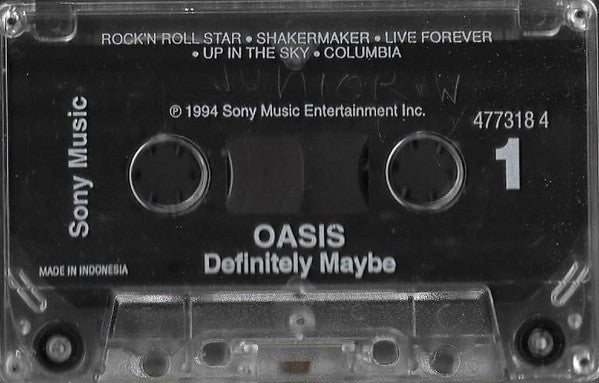 Oasis (2) : Definitely Maybe (Cass, Album)
