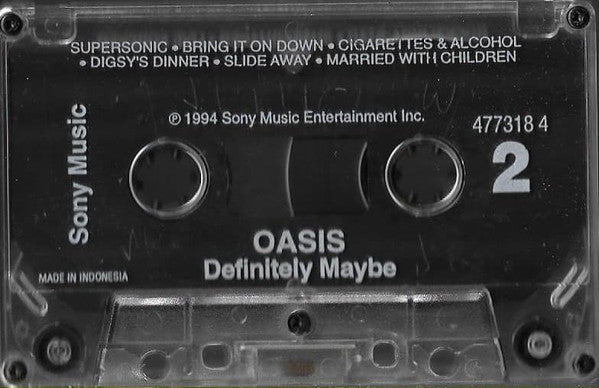 Oasis (2) : Definitely Maybe (Cass, Album)