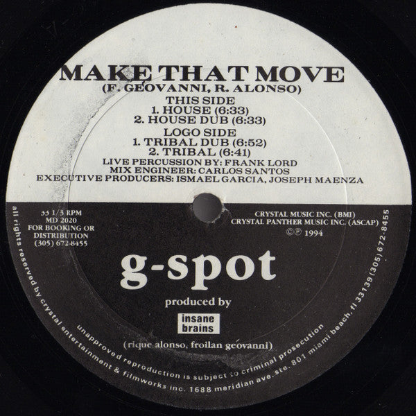 G-Spot (6) : Make That Move (12")