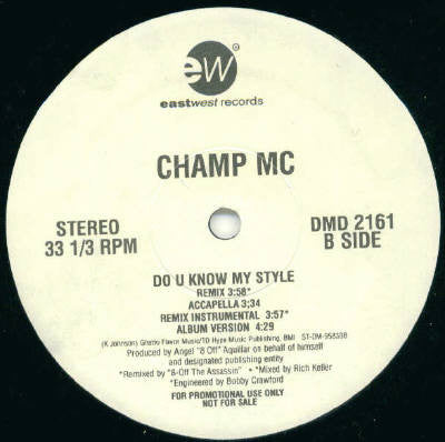 Champ MC : Sista's Betta Recognize (12", Promo)