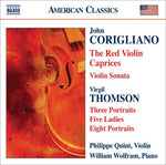 the album cover for Philippe Quint - Violin Sonata / Red Violin / Caprices / Five Ladie