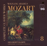 the album cover for W.A. Mozart - Complete Keyboard Works 8