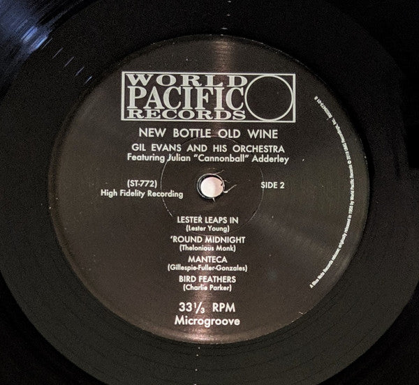 Gil Evans Orchestra* Featuring Cannonball Adderley : New Bottle Old Wine (LP, Album, RE, 180)