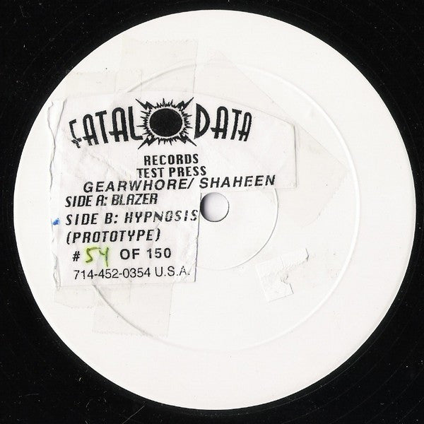 Gearwhore / Shaheen : Blazer / Hypnosis (12", Num, TP)
