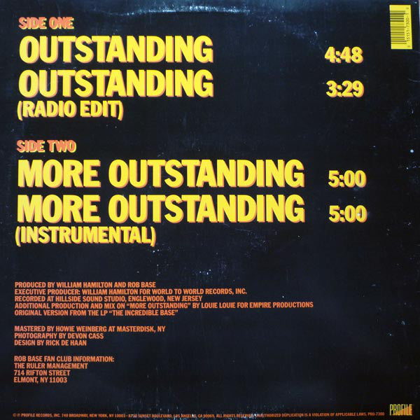 Rob Base : Outstanding (12")