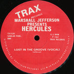 Marshall Jefferson Presents Hercules : Lost In The Groove (12")