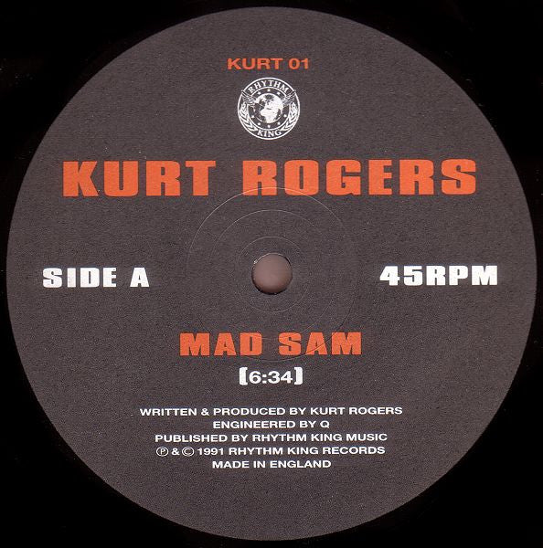 Kurt Rogers : Mad Sam (12")