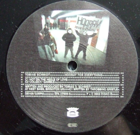 Tobias Schmidt : Hooray For Everything (2x12")