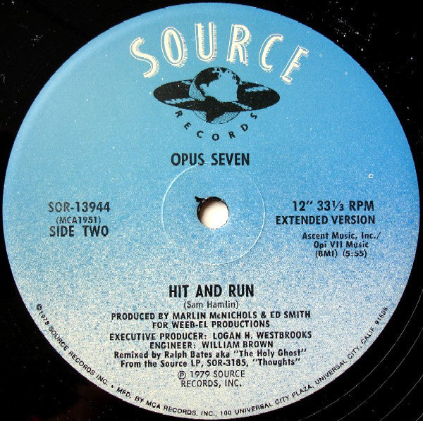 Opus Seven : Bussle (12", Single)