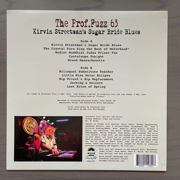 The Prof. Fuzz 63 : Kirvin Streetman’s Sugar Bride Blues (LP, Album)