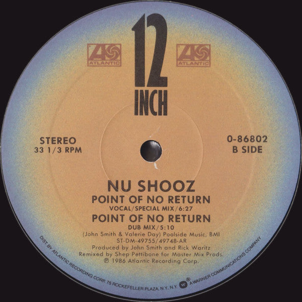 Nu Shooz : Point Of No Return (Extended Version) (12", All)