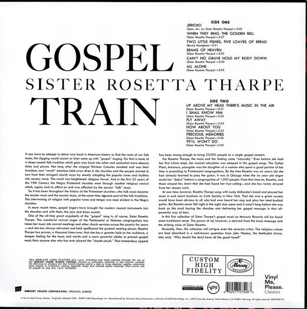 Sister Rosetta Tharpe : Gospel Train (LP, Album, Club, RE, RM, 180)