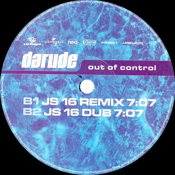 Darude : Out Of Control (12")