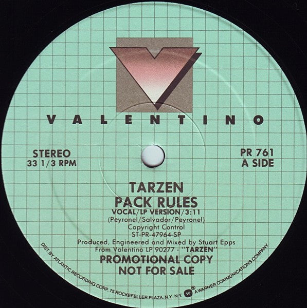 Tarzen : Pack Rules (12", Single, Promo)