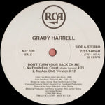 Grady Harrell : Don't Turn Your Back On Me (12", Promo)