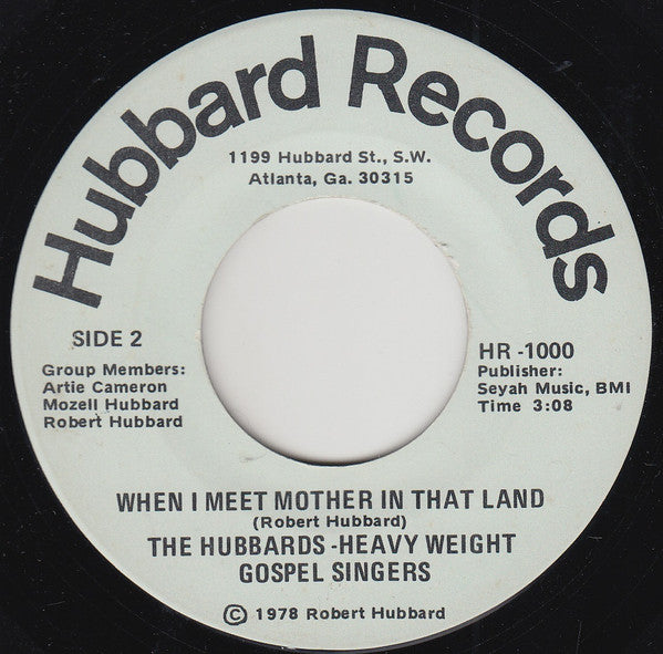 The Hubbards-Heavy Weight Gospel Singers* : I Thank You Lord (7")