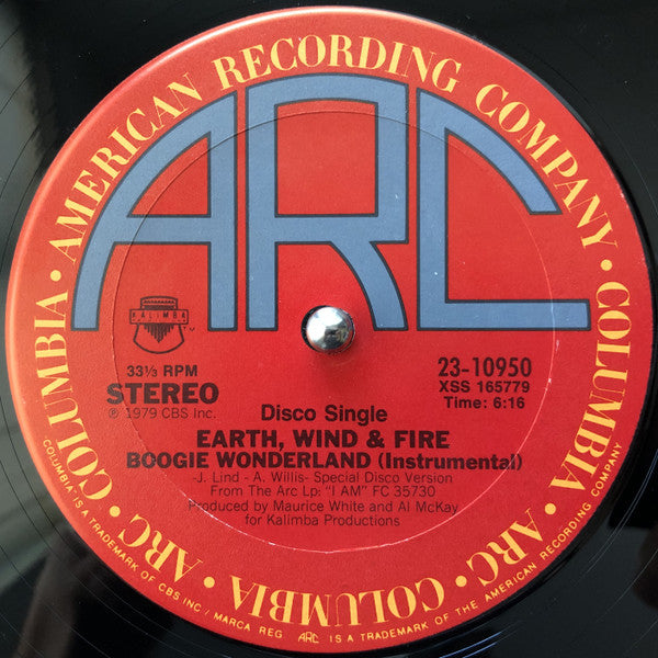 Earth, Wind & Fire With The Emotions : Boogie Wonderland (12", Single, Ter)