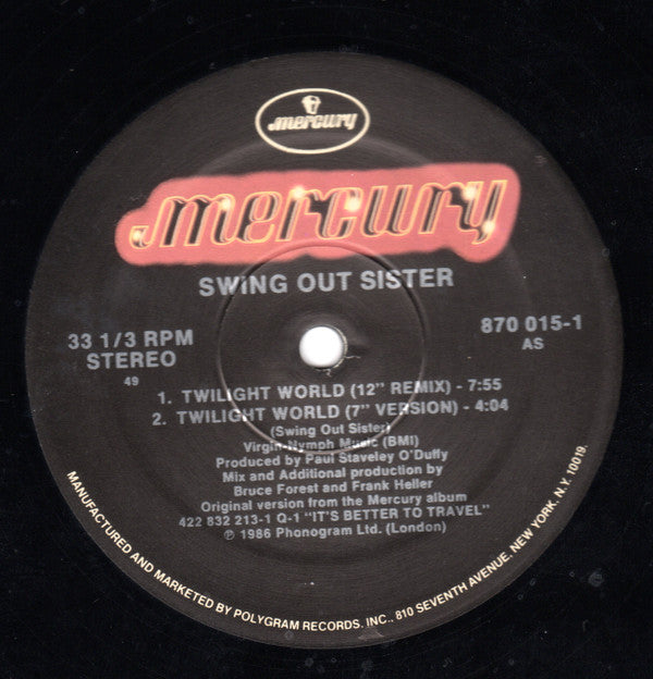Swing Out Sister : Twilight World (12", Single)