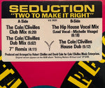 Seduction : Two To Make It Right (12", Promo, SRC)