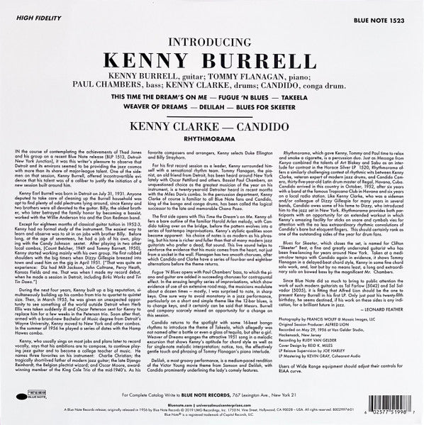 Kenny Burrell : Introducing Kenny Burrell (LP, Album, Mono, RE, 180)