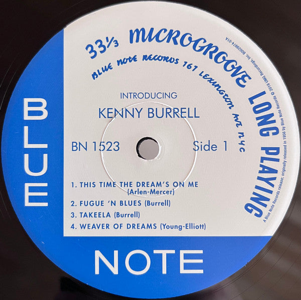 Kenny Burrell : Introducing Kenny Burrell (LP, Album, Mono, RE, 180)