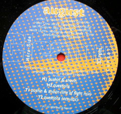 August : Pushin & Shovin (12")