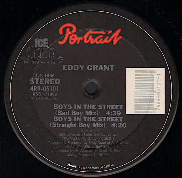 Eddy Grant : Boys In The Street (12")
