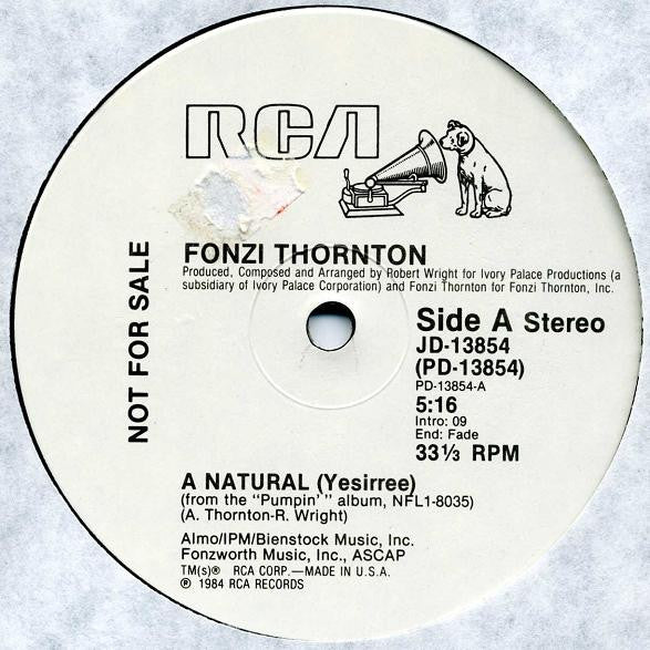 Fonzi Thornton : A Natural (Yesirree) (12", Promo)