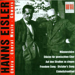 the album cover for H. EISLER - Choral Music