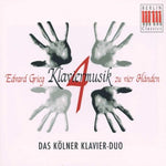 the album cover for E. GRIEG - Piano Music for 4 Hands