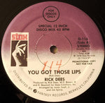 Rick Dees : You Got Those Lips (12", Promo)