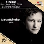 the album cover for Martin Helmchen - Piano Sonata in a D.050 / 6 Moments Musicaux
