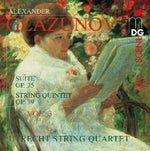 the album cover for A. GLAZUNOV - String Quartets Op. 35 / String Quintet Op. 39