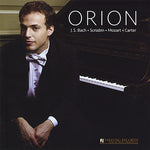the album cover for Orion Weiss - Orion Weiss Plays Bach Scriabin Mozart Carter