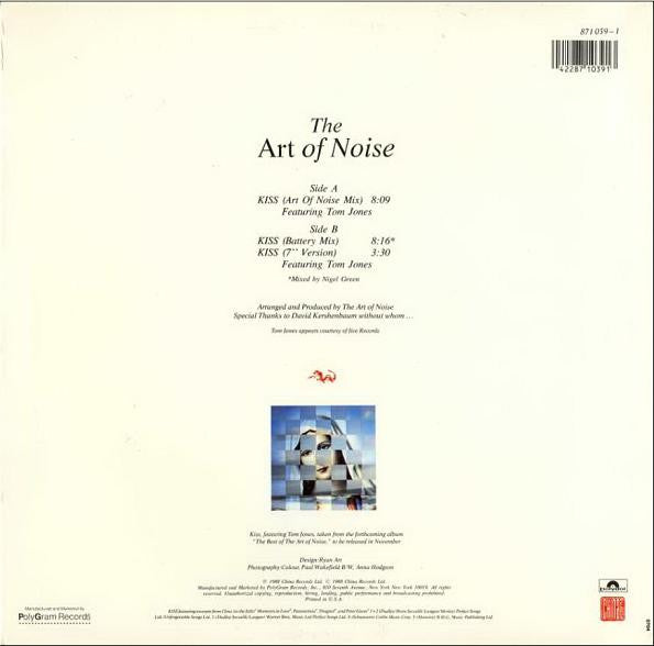 The Art Of Noise Featuring Tom Jones : Kiss (12", Single)