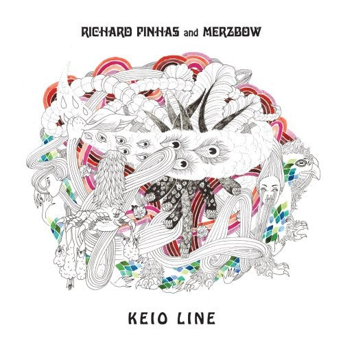 the album cover for Richard Pinhas & Merzbow - Keio Line
