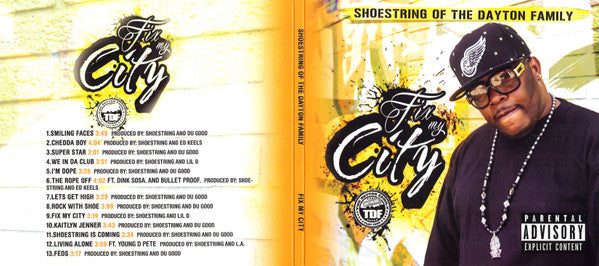 Shoestring : Fix My City (CDr, Album)