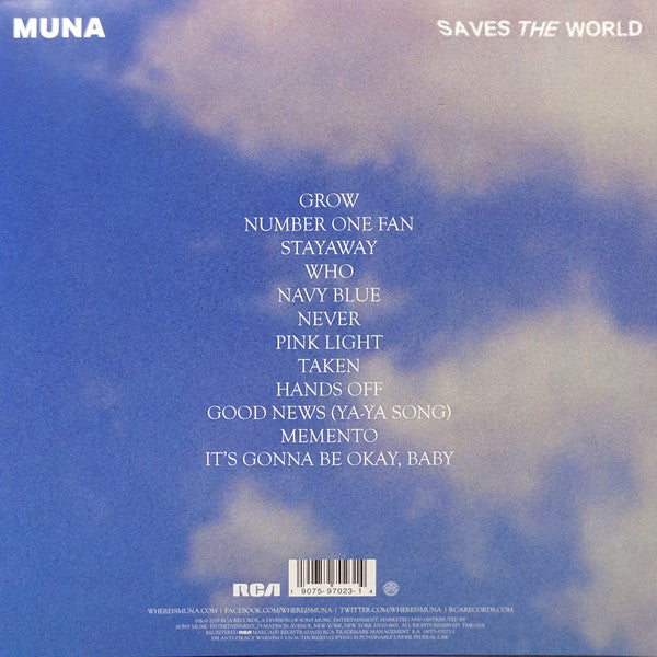 Muna : Saves The World (LP, Album, Bab)