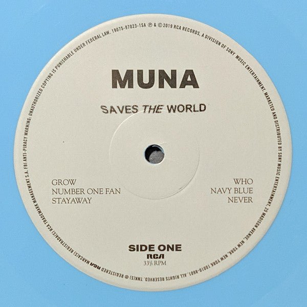 Muna : Saves The World (LP, Album, Bab)