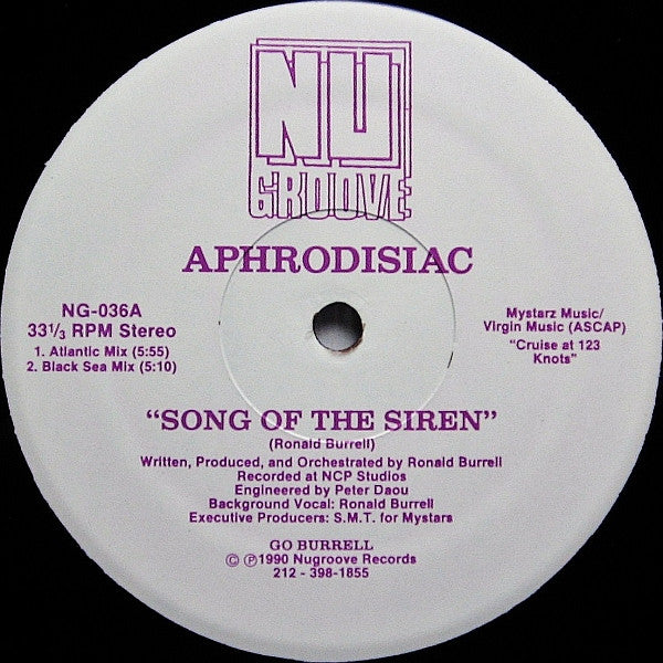 Aphrodisiac : Song Of The Siren (12")