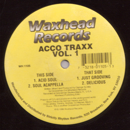George Acosta : Acco Traxx Vol. 1 (12")